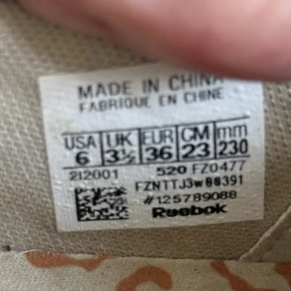 Reebok Women’s Slip On Sneaker Ghost Cheetah Print Tan U.S. 6 UK 3.5‎ EU 36